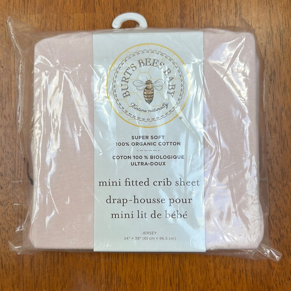 Organic Cotton Mini Fitted Crib Sheet